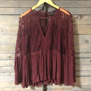 Boho American eagle top